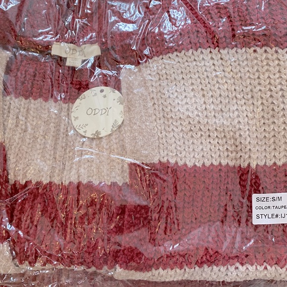 SALE - ONE LEFT* ODDI Chenille Colorblock Cozy Cardigan - Picture 8 of 8